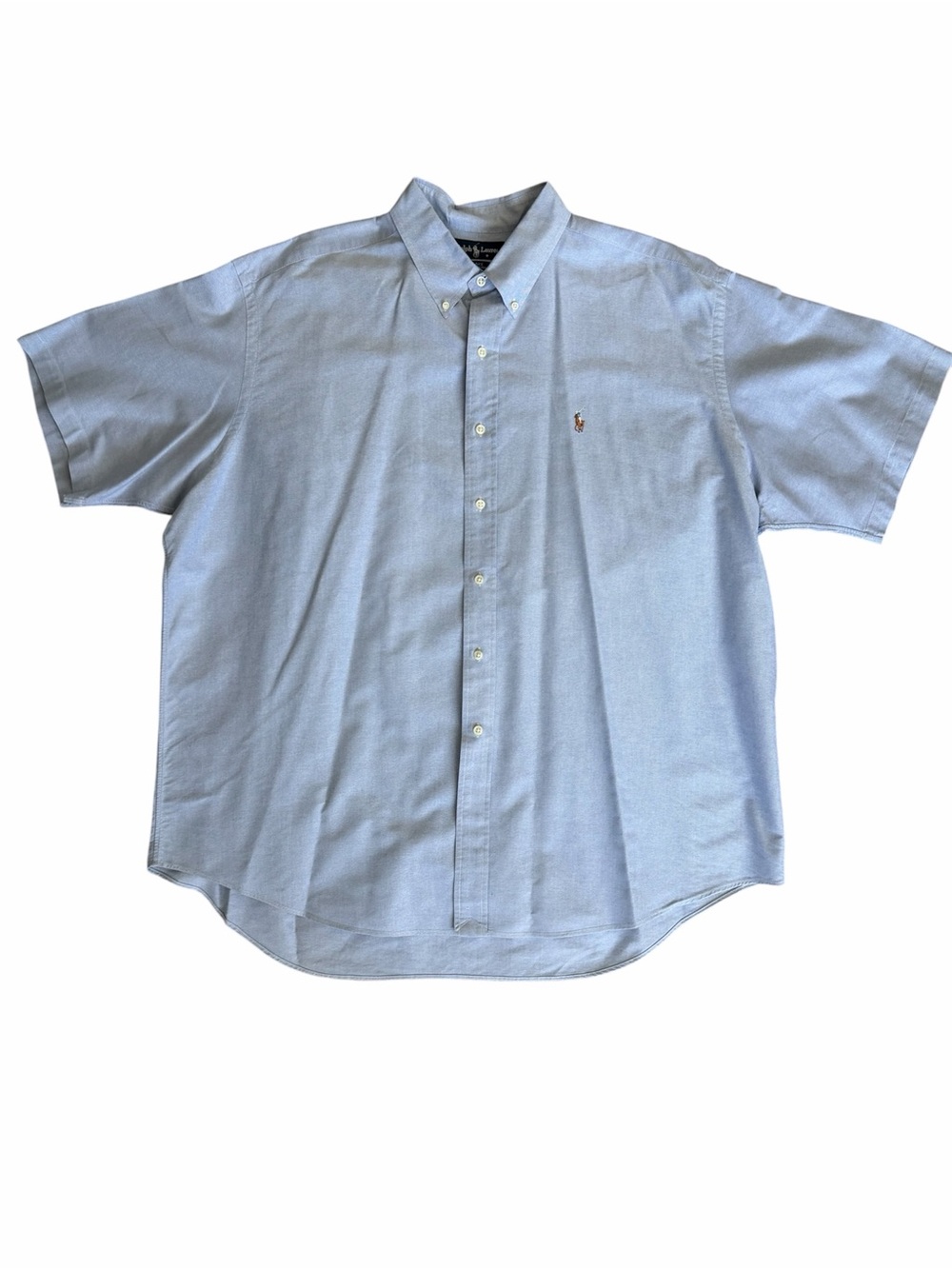 Ralph Lauren Light Blue Short Sleeve Button-Down Oxford Shirt